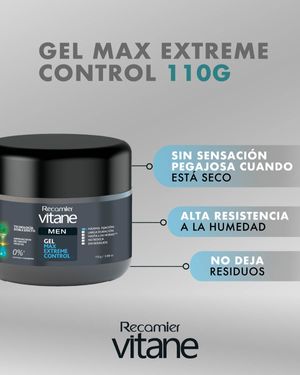 Gel Max Exteme Control Vitane Men  110 g