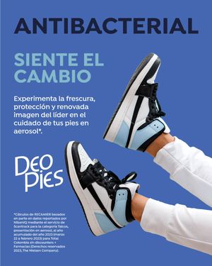 Desodorante Para Pies Antibacterial Deo Pies 260 ml