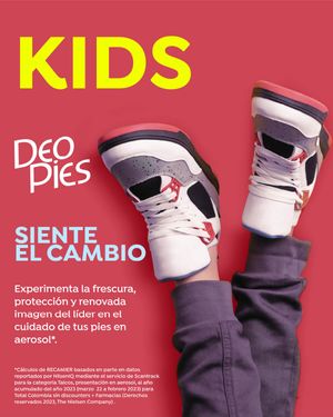 Desodorante Para Pies Niños y Niñas Deo Pies 260 ml