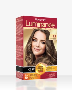Tinte #7.1 Rubio Mediano Cenizo Luminance