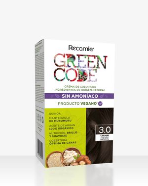 Tinte #3.0 Castaño Oscuro Natural Green Code Kit 50g