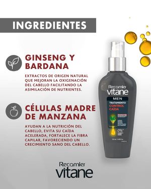 Tratamiento Control Caída Men Vitane 120 ml