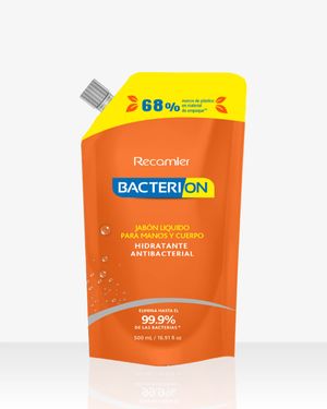 Jabón Líquido Antibacterial Bacterion  500 ml