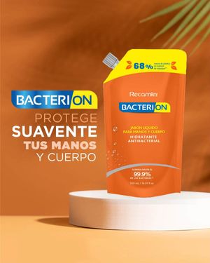 Jabón Líquido Antibacterial Bacterion  500 ml