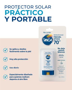 Bloqueador SPF 70 Barra Facial Tanga 13 g