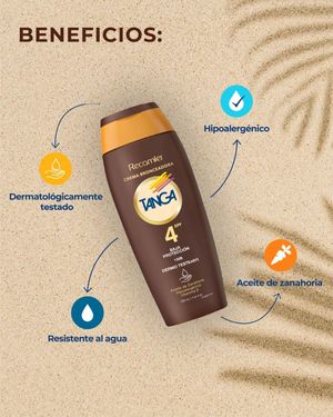 Crema Bronceador SPF 4  Tanga 220ml