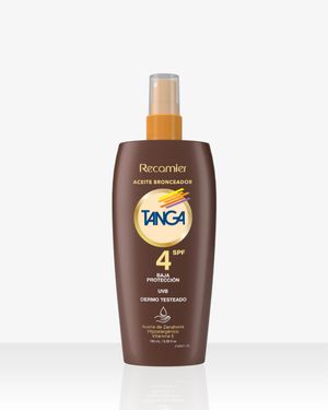 Aceite Bronceador SPF 4  Tanga  185ml