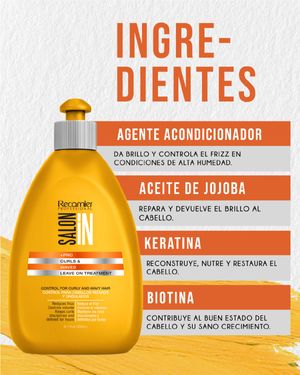 Tratamiento sin enjuague Curls y Waves Salon In 300mL