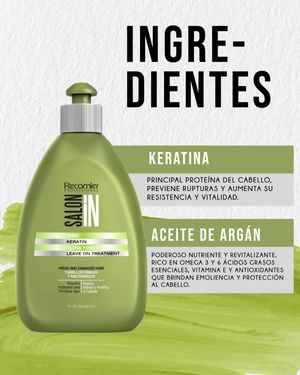 Tratamiento sin enjuague Keratin Ultra Force Salon In 300 g