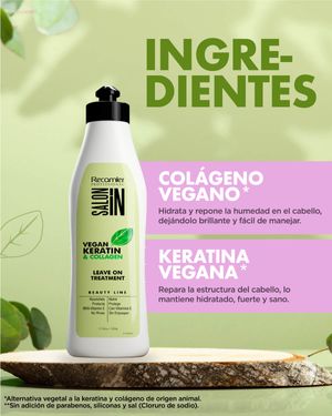 Tratamiento  Vegan Keratin Collagen LeaveOn 500 ml