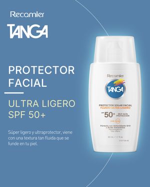 Bloqueador SPF50+ facial textura ligera Tanga 50ml