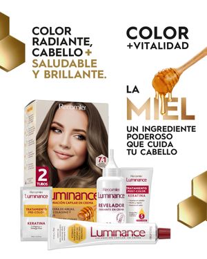 Tinte #7.1 Rubio Mediano Cenizo Luminance