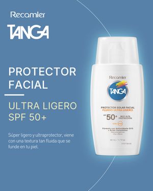 Bloqueador SPF50+ facial textura ligera Tanga 50ml