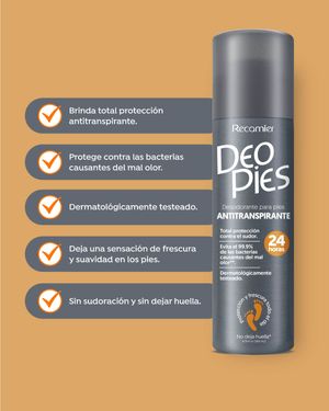 Desodorante Para Pies Antitranspirante Deo Pies 260 ml