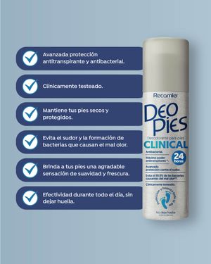 Desodorante Para Pies Clinical Deo Pies 260ml