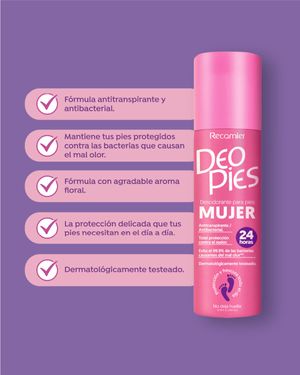 Desodorante Para Pies Mujeres Deo Pies 260 ml
