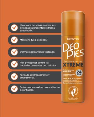 Desodorante Para Pies Xtrem Deo Pies 260 ml